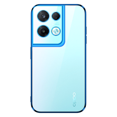 opporeno8系列电镀透明软壳