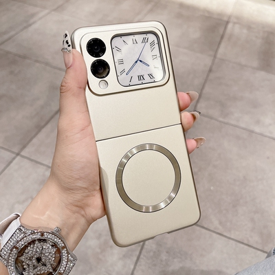 适用华为novaflip手机壳nova小折叠屏flip磁吸navoflip保护套navaflip金属漆novafilp高级感filp外壳psd-al00