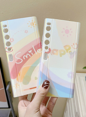 适用荣耀vpurse手机壳VPurs华为V purse蓝光彩虹vpures折叠屏保护套honorvpurse夏日清新honor个性防摔vpruse