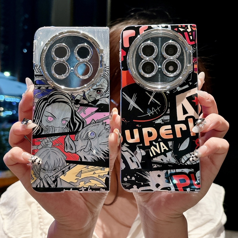 适用OPPOFind折叠屏N5手机壳oppo卡通潮牌外壳oppofindn5新款Find保护套findn5自带镜头膜oppon5带支架PKH110