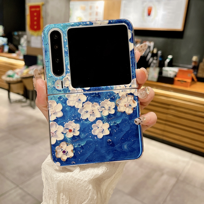 适用华为PuraX阔形折叠屏手机壳Pura X典藏版huawei蓝光px文艺油画puarx保护套VDE-AL00水钻VDE-AL10女款purx