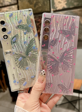 适用华为Matexs2手机壳折叠屏mtxs2典藏版xs2保护套mate透明镭射闪粉PAL-AL00带钻metexs2新款外壳matxs2时尚