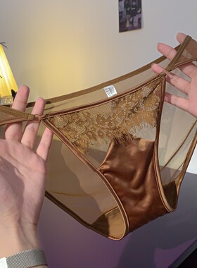 「HS」微醺朗姆*高级蕾丝镂空性感勾人内裤女2026新款绝美三角裤