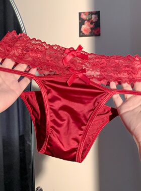 「HS」热恋时刻*性感镂空蕾丝红色本命年内裤女2026新款绝美透气