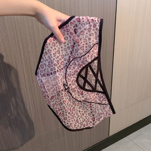 「HS」鏤空豹紋女士性感勾人高級(jí)感網(wǎng)紗內(nèi)褲 女生純棉襠 女2025新款