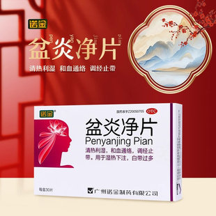 诺金 盆炎净片 30片清热利湿和血通络调经止带湿热下注白带过多