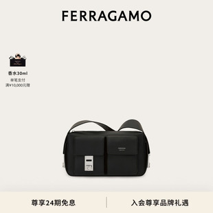【黄景瑜同款】FERRAGAMO菲拉格慕男士斜挎包（中号）