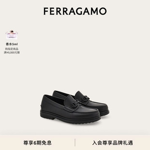 FERRAGAMO菲拉格慕男士 Gancini扣饰乐福鞋 6期免息