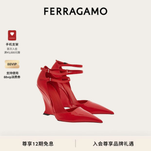 跟凉鞋 FERRAGAMO菲拉格慕女士异形鞋 婚鞋 12期免息
