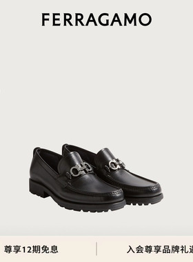 【12期免息】FERRAGAMO菲拉格慕男士GANCIO莫卡辛鞋乐福鞋
