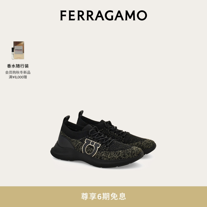 【6期免息】FERRAGAMO菲拉格慕男士Gancini运动鞋