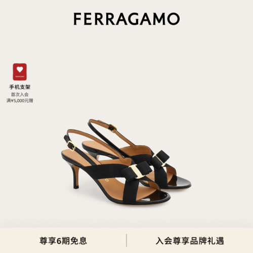 【6期免息】FERRAGAMO菲拉格慕女士Vara蝴蝶结凉鞋