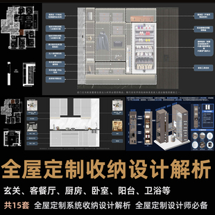 家装全案全屋定制收纳设计解析玄关厨房卧室精细化收纳解决方案集