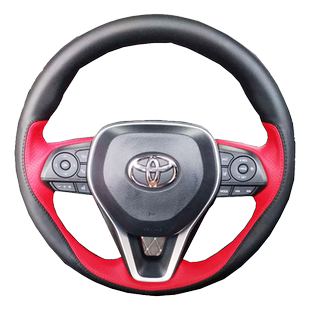 卡罗拉雷凌锐RAV4荣放凯美瑞亚洲龙狮用于丰田方向盘把套手缝真皮