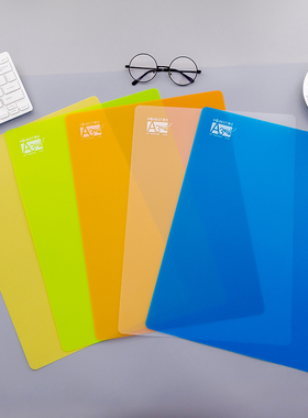 a4垫板小学生32k练习本书写字桌垫学生用桌面考试A3防滑红色pp垫写作业学习书写板透明专用大号写字板复写板