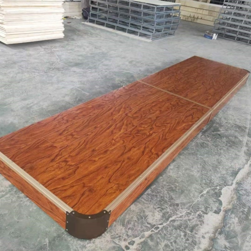 学校教室讲台地台站台钢架木架可定制圆角斜角直角表演舞台踏步台