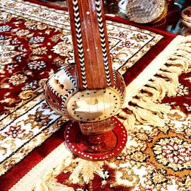 新疆民族樂器艾捷克工藝品40cm裝飾擺件/少數民族特色旅游紀念品圖片