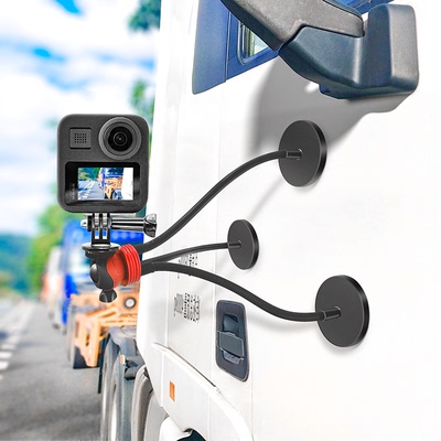 磁吸吸盘货车车外手机固定支架