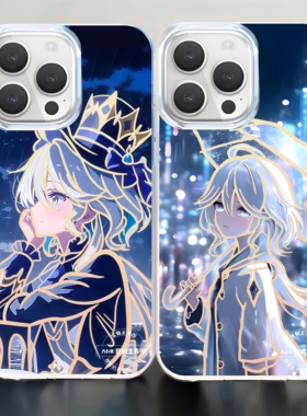 原神手机壳芙宁娜适用苹果17极光金iphone16小米15红米k80至尊版华为mate70荣耀二次元iqoo13一加ace5pro周边