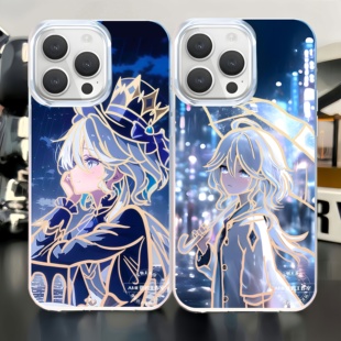 原神手机壳芙宁娜适用苹果17极光金iphone16小米15红米k80至尊版华为mate70荣耀二次元iqoo13一加ace5pro周边