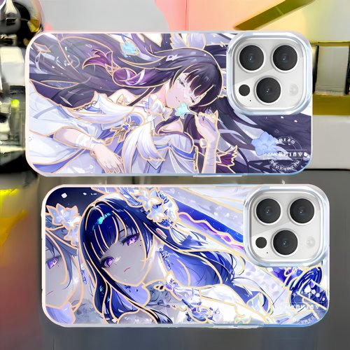 原神手机壳芙宁娜少女极光金壳