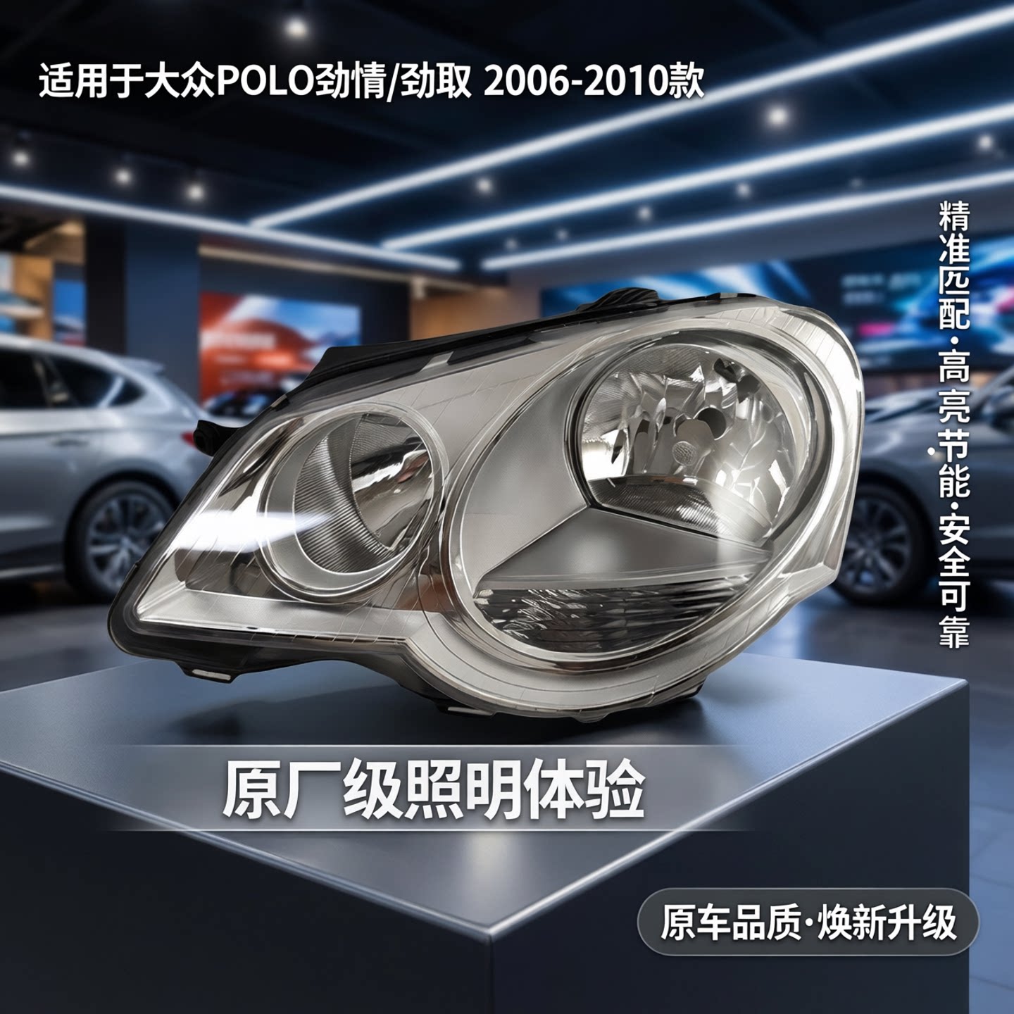 适用于大众06/07/08/09/10年款波罗POLO劲情/劲取前大灯总成照明