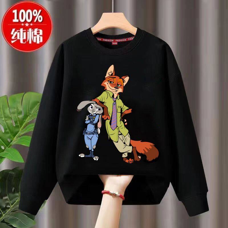 疯狂动物城2儿童卫衣Zootopia学生男女童衣服加绒卡通童装上衣潮