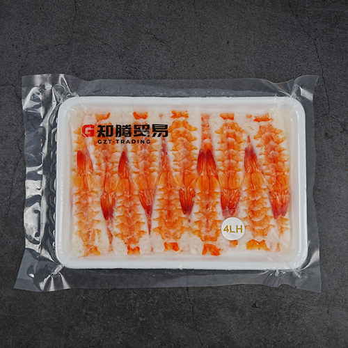 观腾手握军舰3L寿司虾 20尾带头肉4L熟虾 5L6L7L冷冻南美白对虾