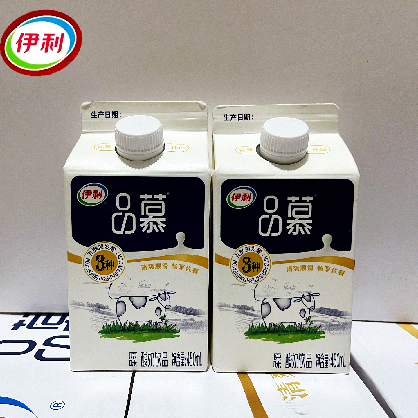 新日期伊利品幕常温酸奶450ml
