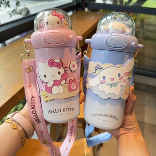 三丽鸥联名保温杯库洛米儿童小学女生新款水杯上学专用美乐蒂水壶