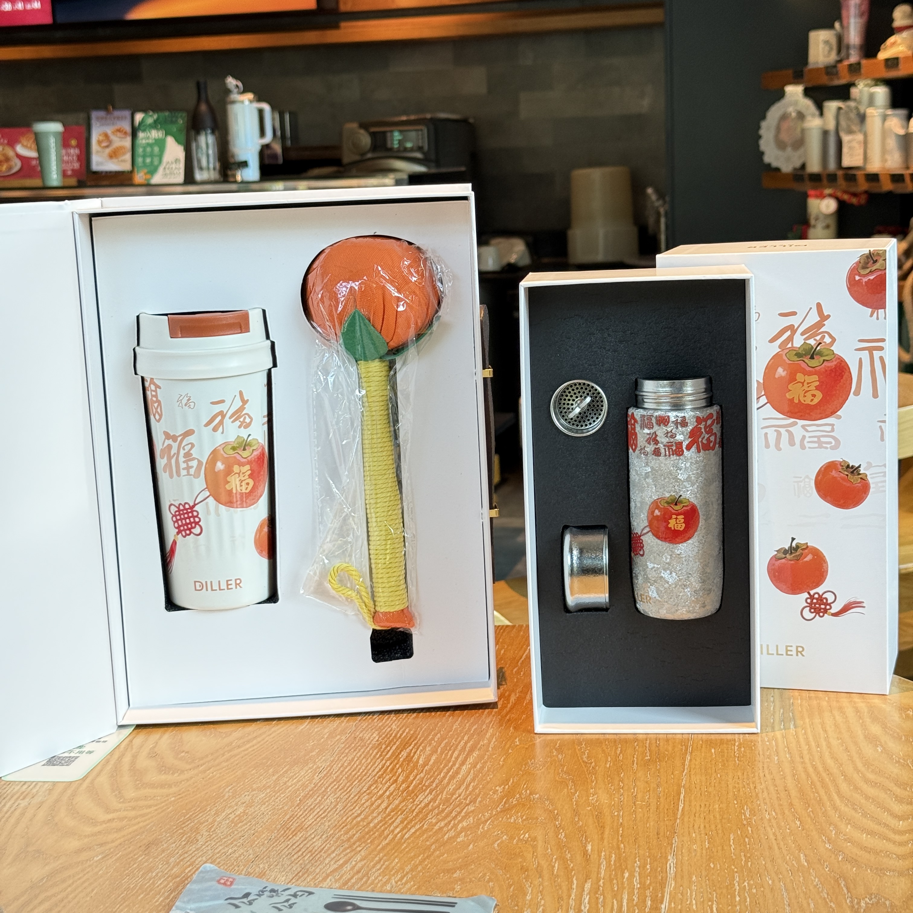 迪乐贝尔纯钛礼盒保温杯