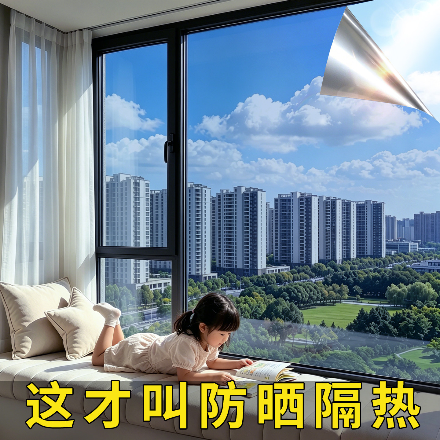 防晒隔热单向透视防窥玻璃贴膜