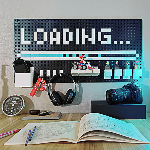 免打孔个墙创意玩具墙饰收纳