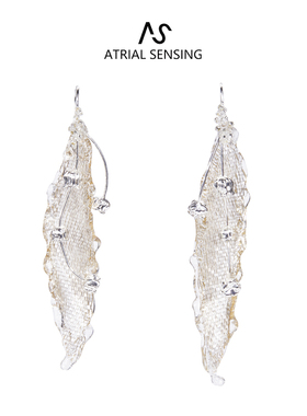 【浪姐同款】ATRIAL SENSING设计师铃兰花长耳坠耳环轻奢高级原创