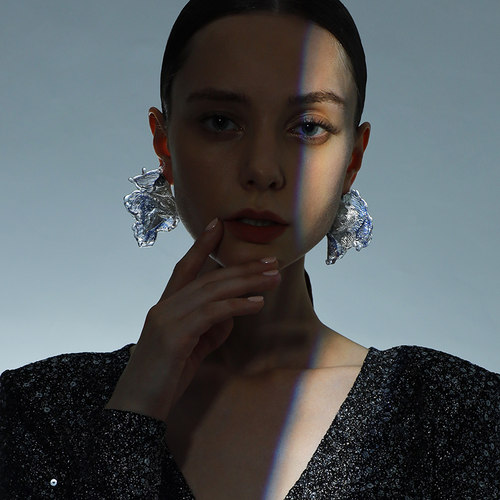 小众设计轻奢夸张优雅大花朵耳钉