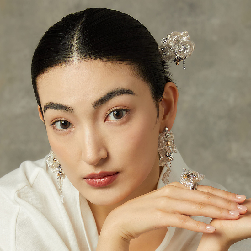 【限时直降】ATRIAL SENSING银色祥云发钗高级轻奢原创发簪小众