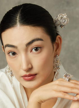 【限时直降】ATRIAL SENSING银色祥云发钗高级轻奢原创发簪小众