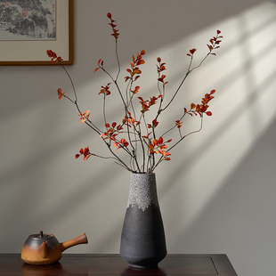 新中式 创意陶瓷花瓶摆件客厅玄关插花书房茶室样板间禅意家居饰品