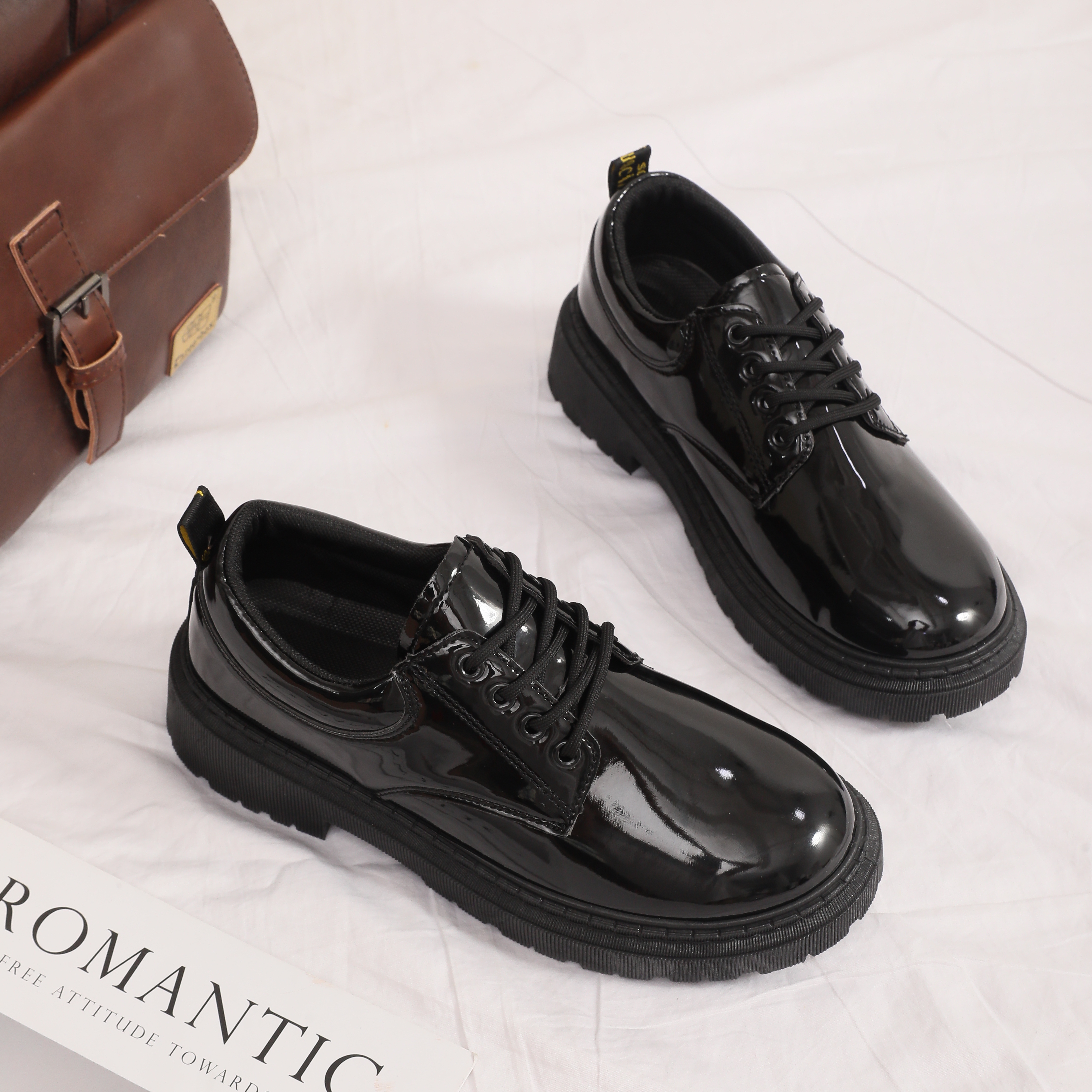 秋季男鞋小皮鞋男款正装商务英伦德比鞋男士大头休闲工作上班结婚