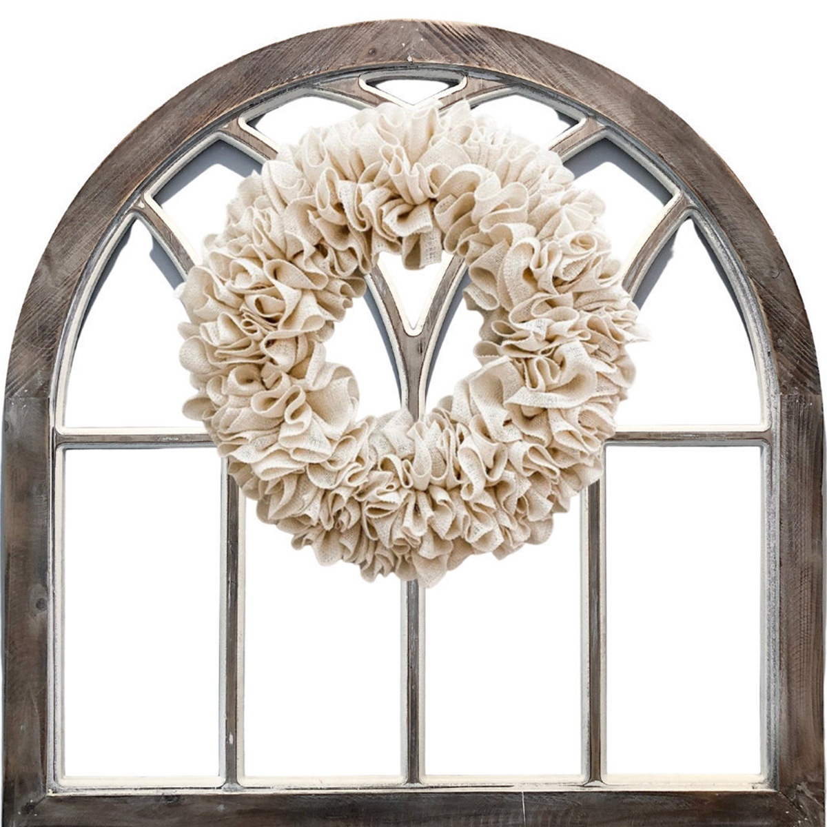 粗麻布花环万圣节复活节花环装饰农舍庭院大门装饰门挂墙壁装饰