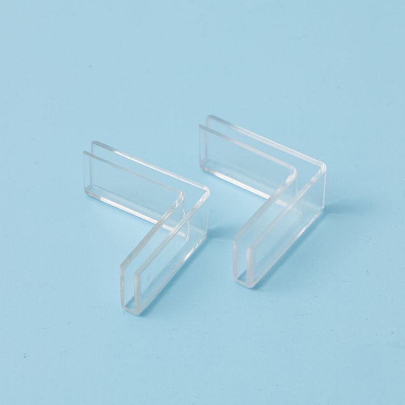 透明塑料转角垂直卡扣拍照背景板背景纸配件可夹厚度4mm 厂家