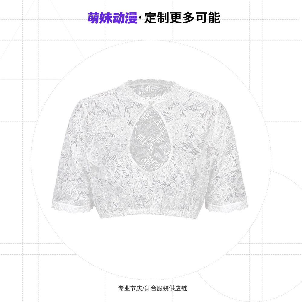 【工厂定制】2025年亚马逊新款德国慕尼黑啤酒服节日派对叮咚服白