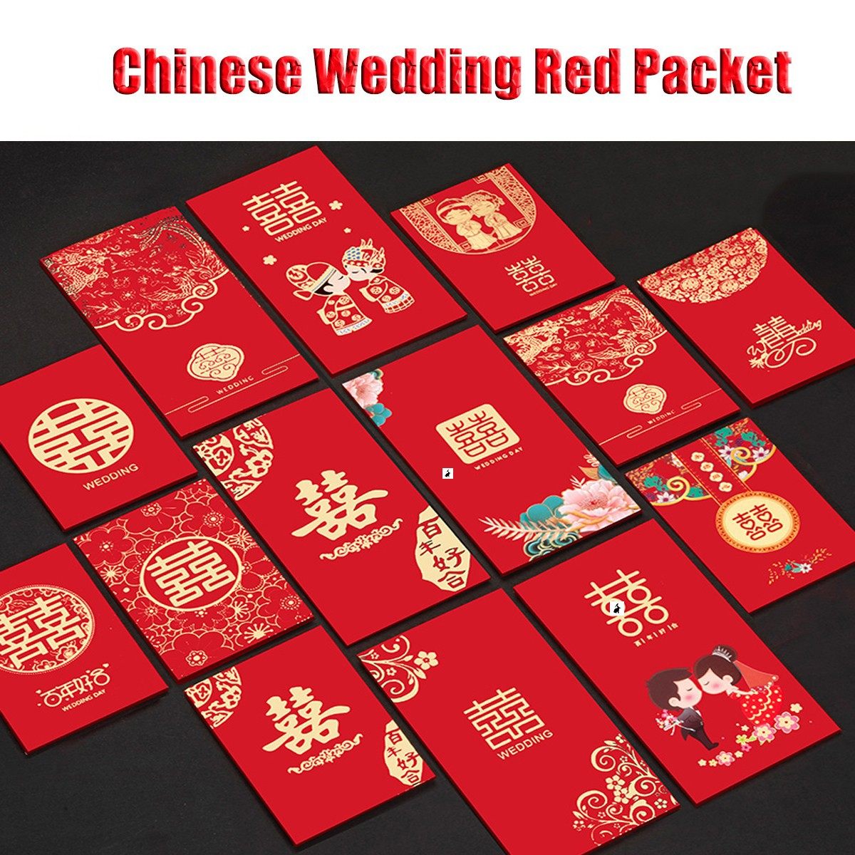 chinese wedding red packet envelope bag gifts pocket money