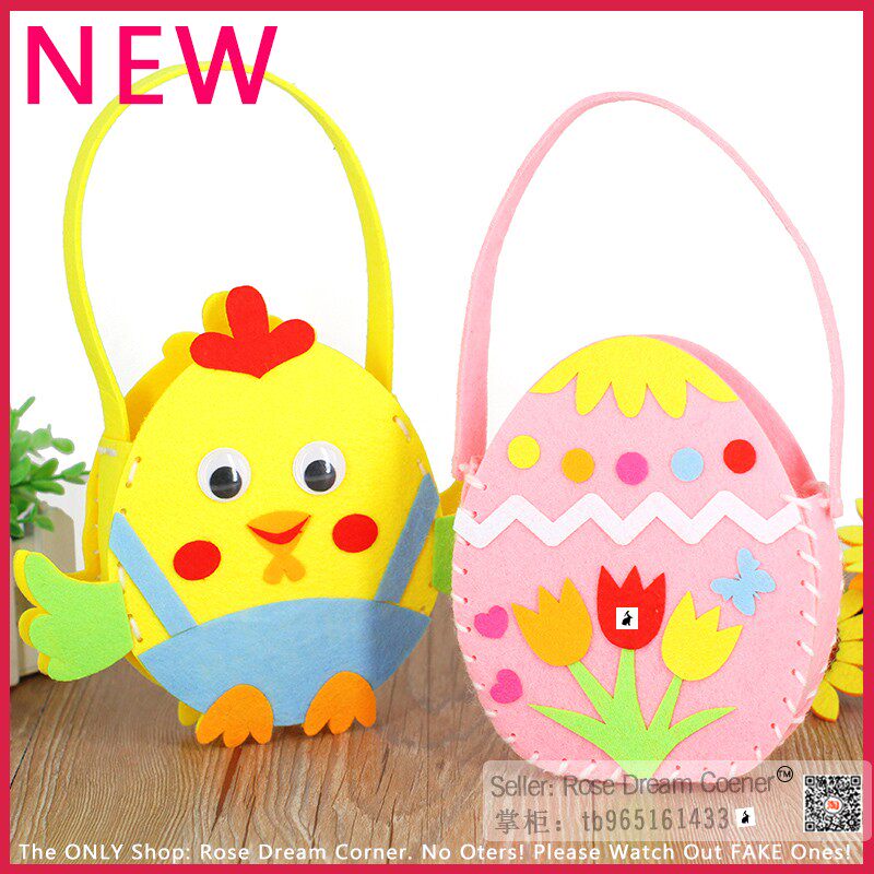 easter hunting basket kids diy craft hunt baskets bunny bag