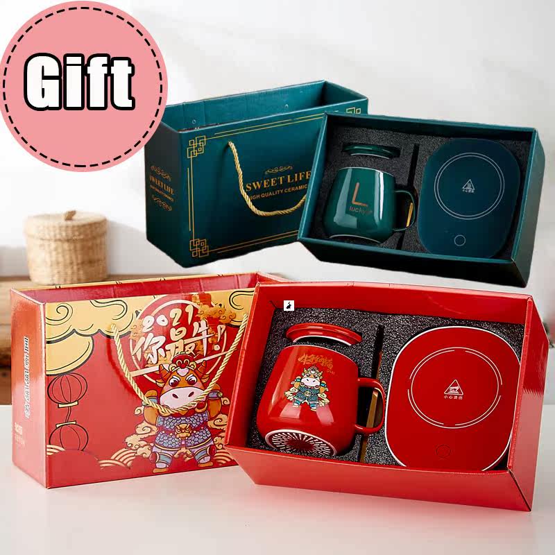 warm coffee mug tea cup heating birthday wedding gift box