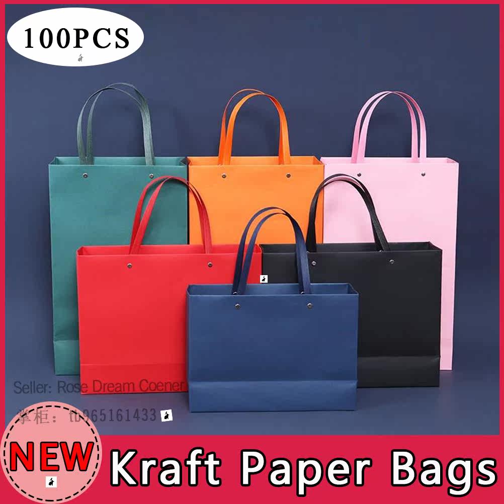 kraft paper bag wedding gift business retail carrier bags