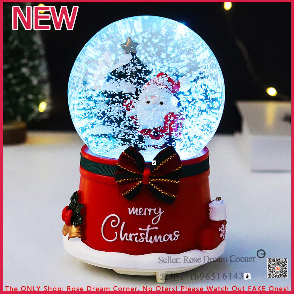 christmas gift music santa claus crystal ball new year xmas