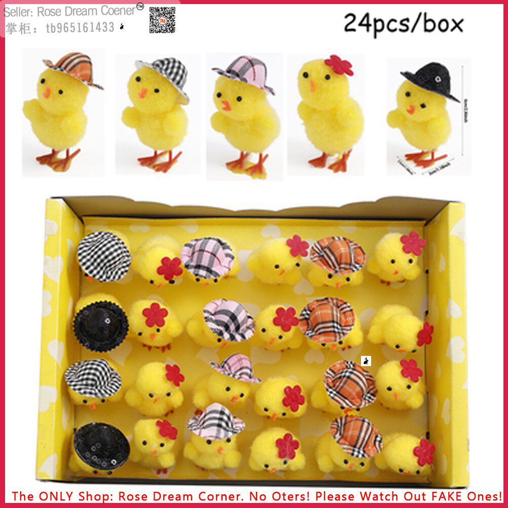 cute easter chick mini plush chicken craft toys kids gifts