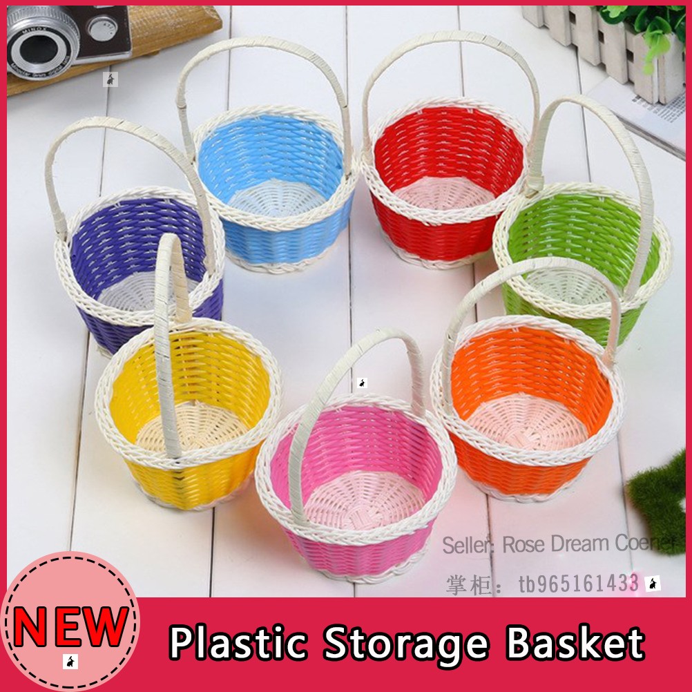 easter egg basket plastic storage baskets kids children toy