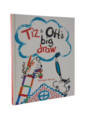 英文原版 蒂兹·奥特的大招牌 TIZ & OTT’S BIG DRAW 经典小说读物 青少年小学生课外阅读书籍